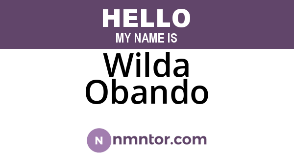 Wilda Obando