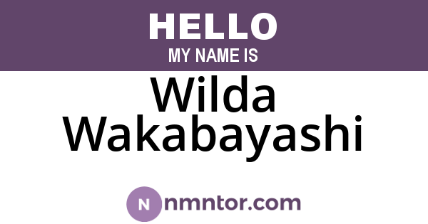 Wilda Wakabayashi