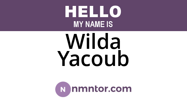 Wilda Yacoub