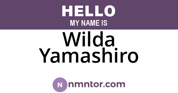 Wilda Yamashiro