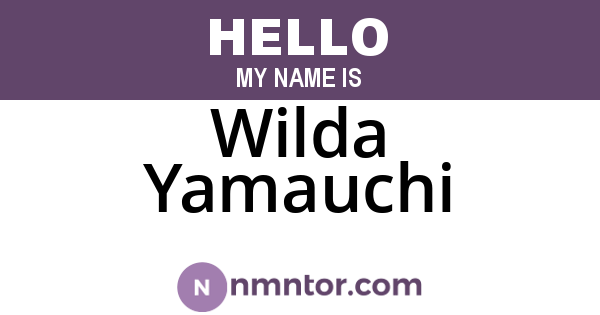 Wilda Yamauchi