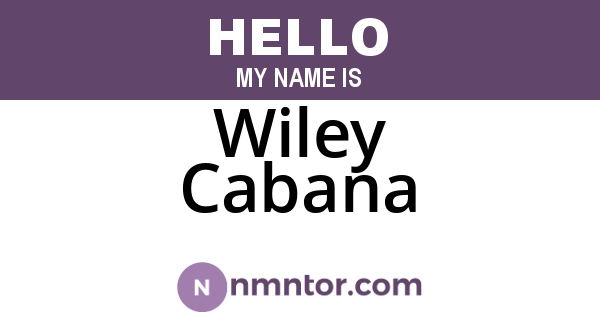 Wiley Cabana