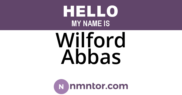 Wilford Abbas