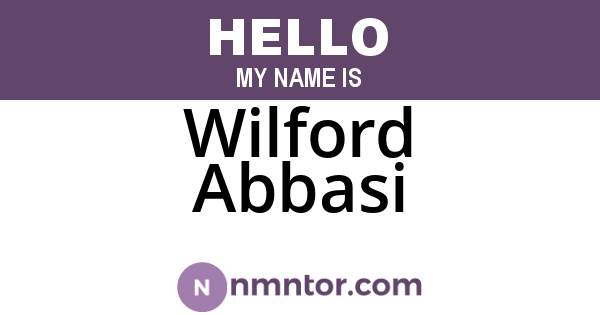 Wilford Abbasi