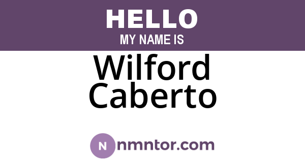 Wilford Caberto