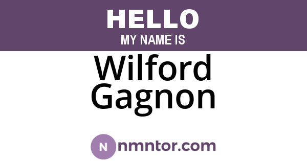 Wilford Gagnon