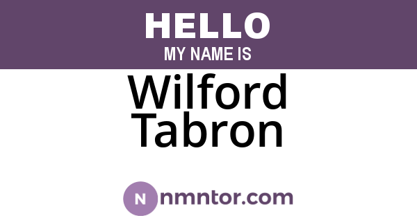 Wilford Tabron