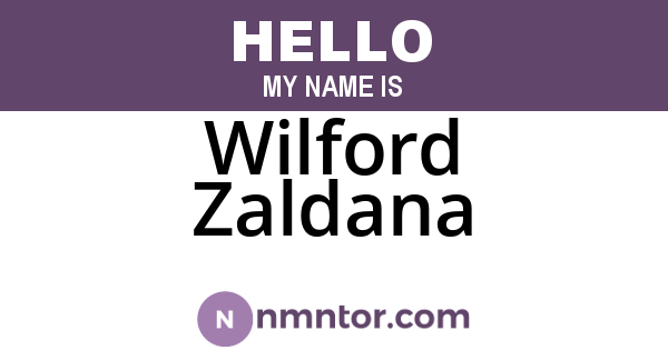 Wilford Zaldana
