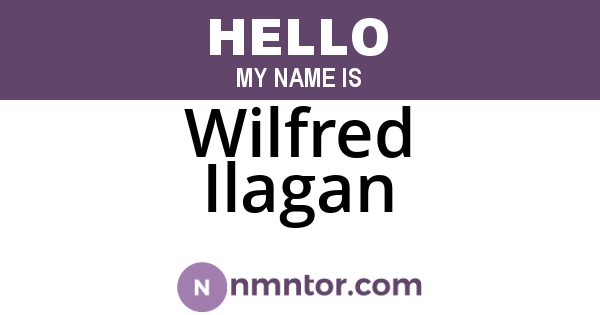 Wilfred Ilagan