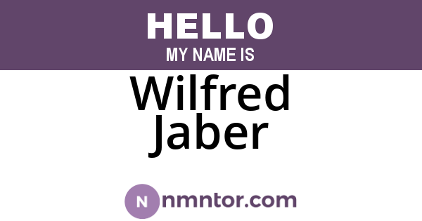 Wilfred Jaber