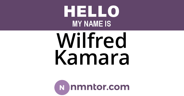 Wilfred Kamara