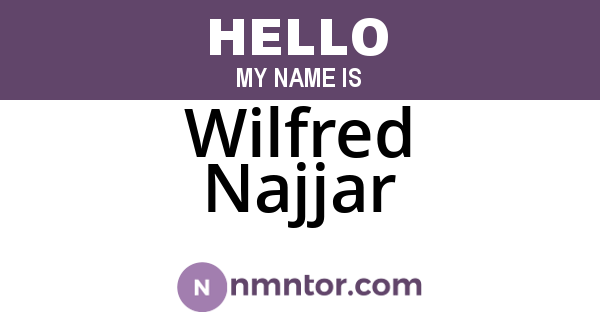Wilfred Najjar