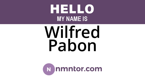 Wilfred Pabon