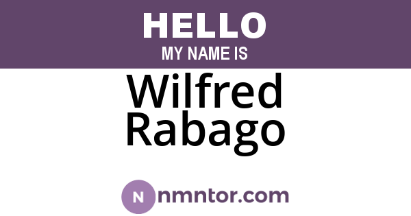 Wilfred Rabago