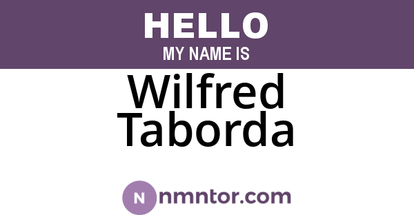 Wilfred Taborda