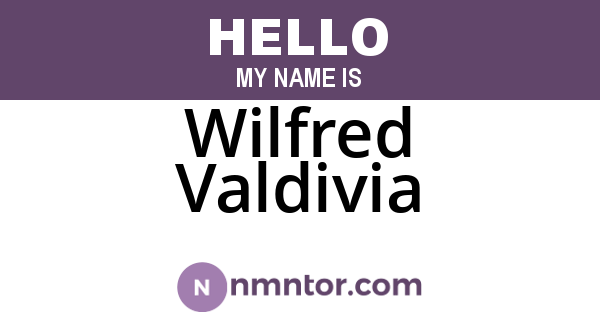 Wilfred Valdivia