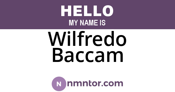 Wilfredo Baccam