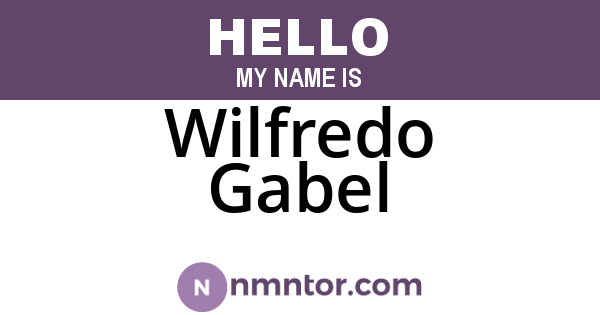 Wilfredo Gabel