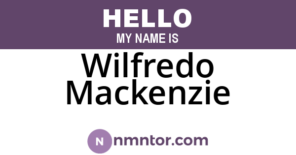 Wilfredo Mackenzie