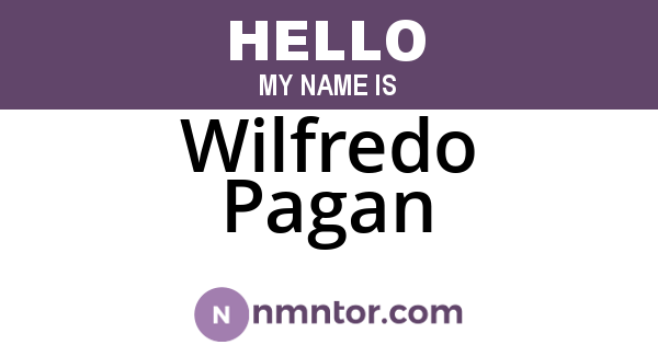 Wilfredo Pagan