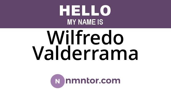 Wilfredo Valderrama
