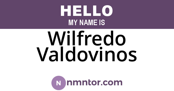 Wilfredo Valdovinos