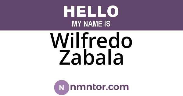 Wilfredo Zabala