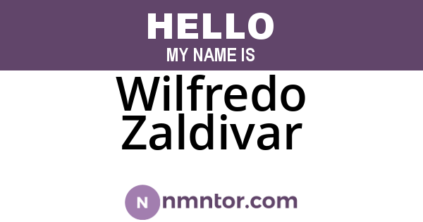 Wilfredo Zaldivar