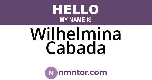 Wilhelmina Cabada