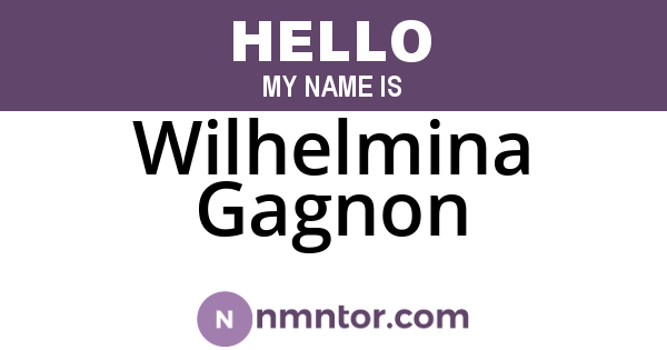 Wilhelmina Gagnon