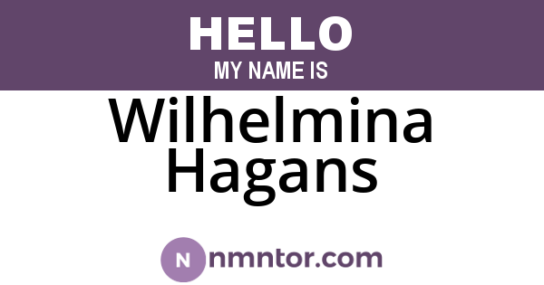 Wilhelmina Hagans