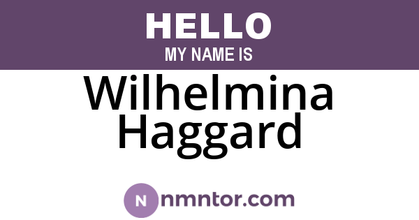 Wilhelmina Haggard
