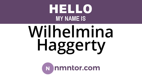 Wilhelmina Haggerty