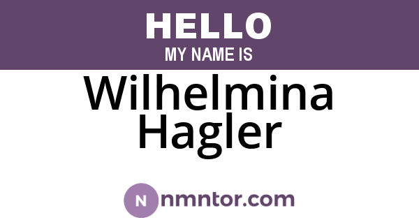 Wilhelmina Hagler