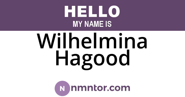 Wilhelmina Hagood