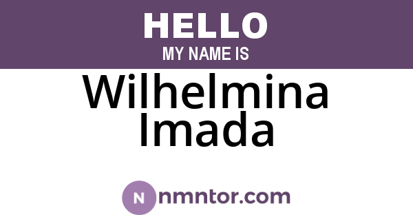 Wilhelmina Imada