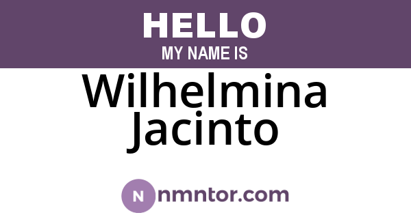 Wilhelmina Jacinto