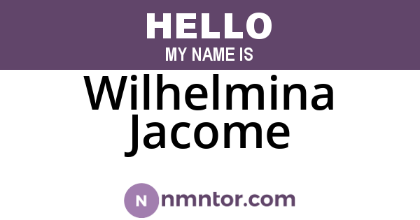 Wilhelmina Jacome