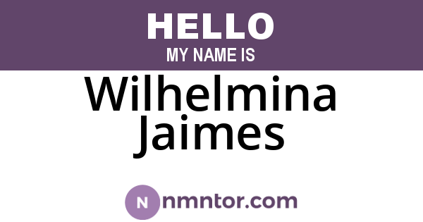 Wilhelmina Jaimes