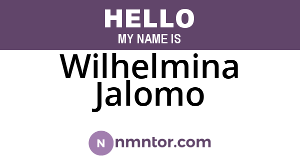 Wilhelmina Jalomo