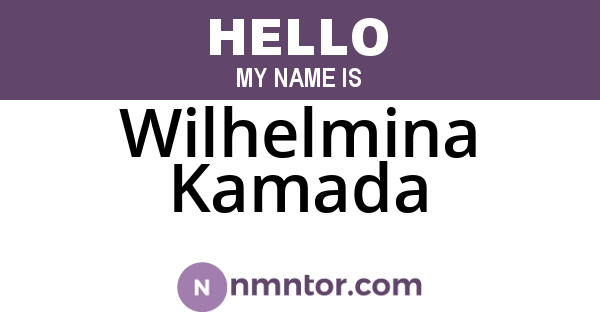 Wilhelmina Kamada