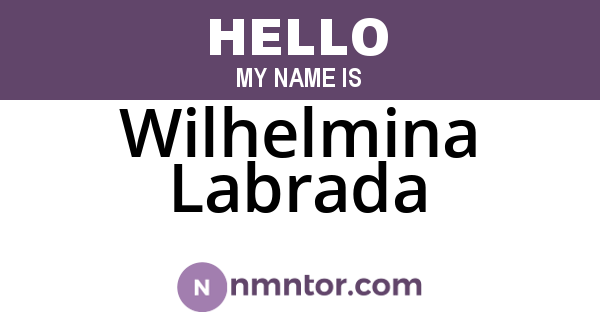 Wilhelmina Labrada