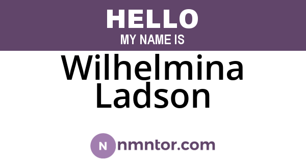 Wilhelmina Ladson