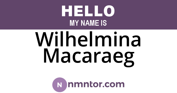 Wilhelmina Macaraeg