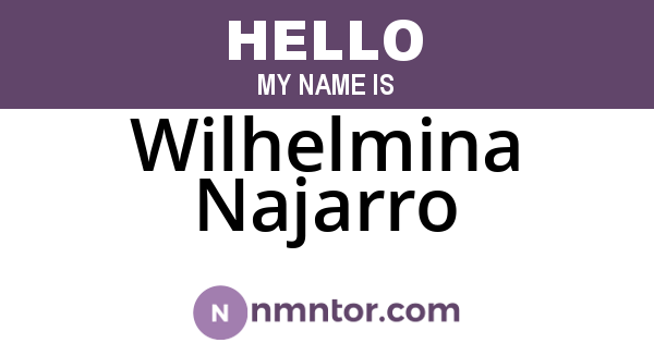 Wilhelmina Najarro