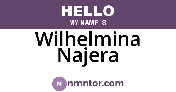 Wilhelmina Najera