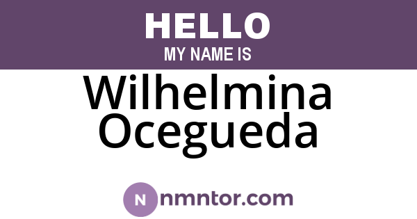 Wilhelmina Ocegueda