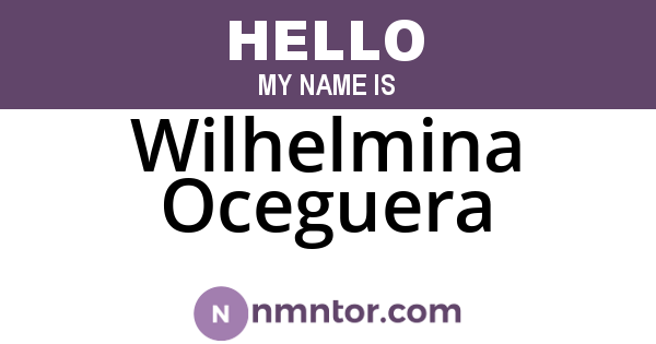 Wilhelmina Oceguera