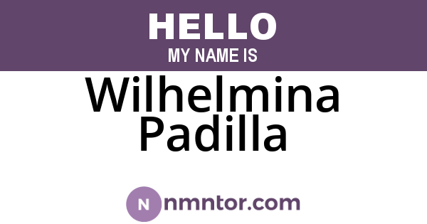 Wilhelmina Padilla