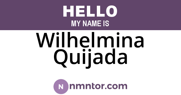 Wilhelmina Quijada